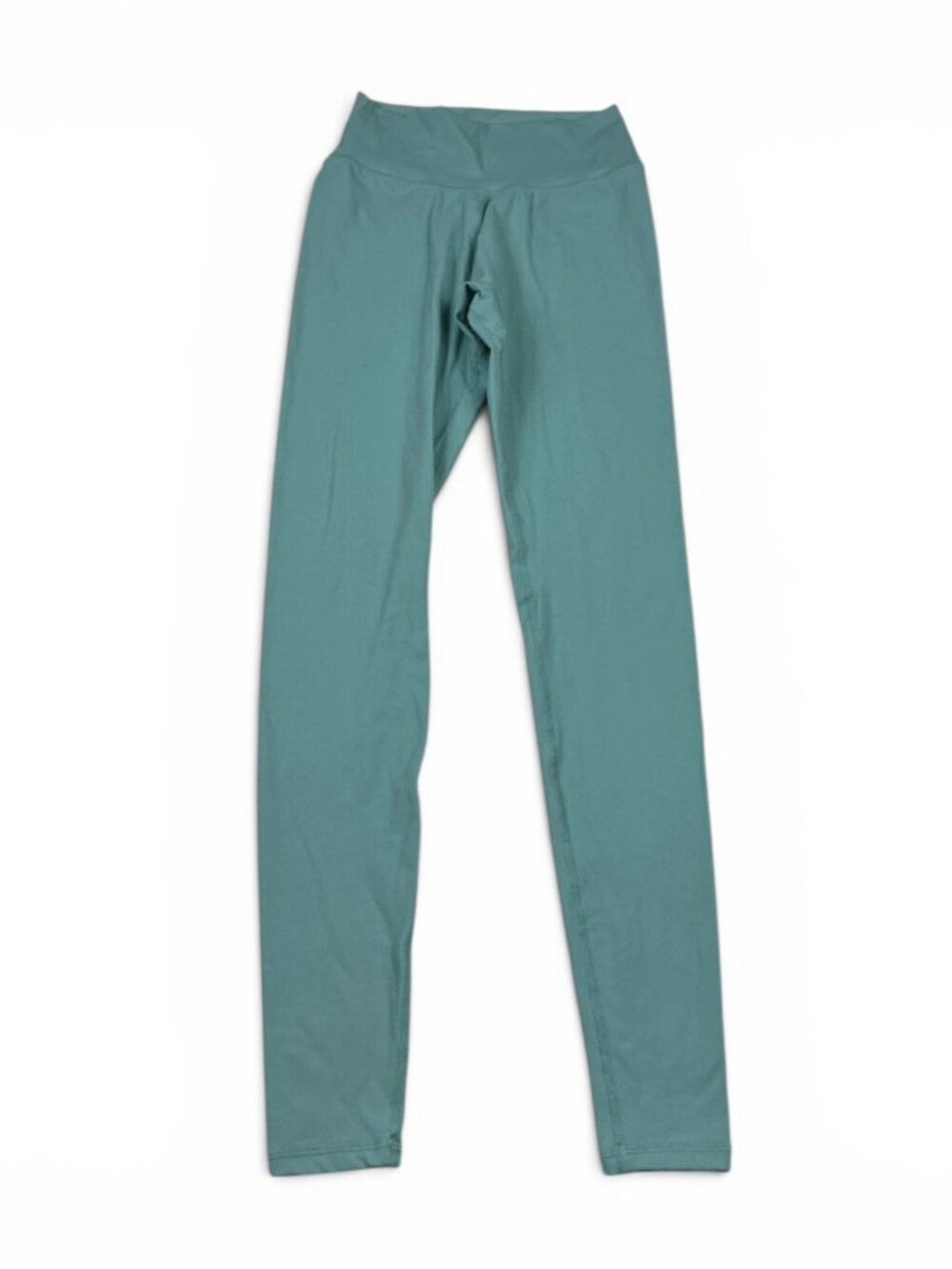 Alphalete Yoga Performance Leggings Teal Body Contour Stretch Compression XS